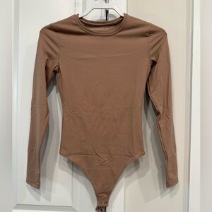 Abercrombie & Fitch Tan Long Sleeve Kids Bodysuit